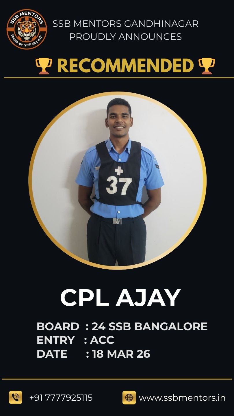 SSB Mentors training environment Gandhinagar